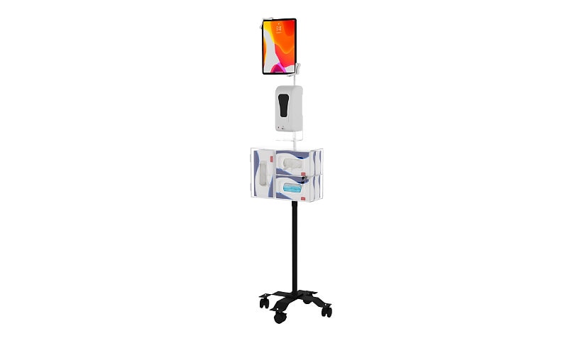 CTA Sanitizing Station Mobile Floor Stand with Gooseneck - cart - for table