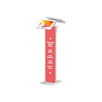 CTA Customizable Dual Enclosure Kiosk w/Sanitizer Holder & Graphic Card Slo