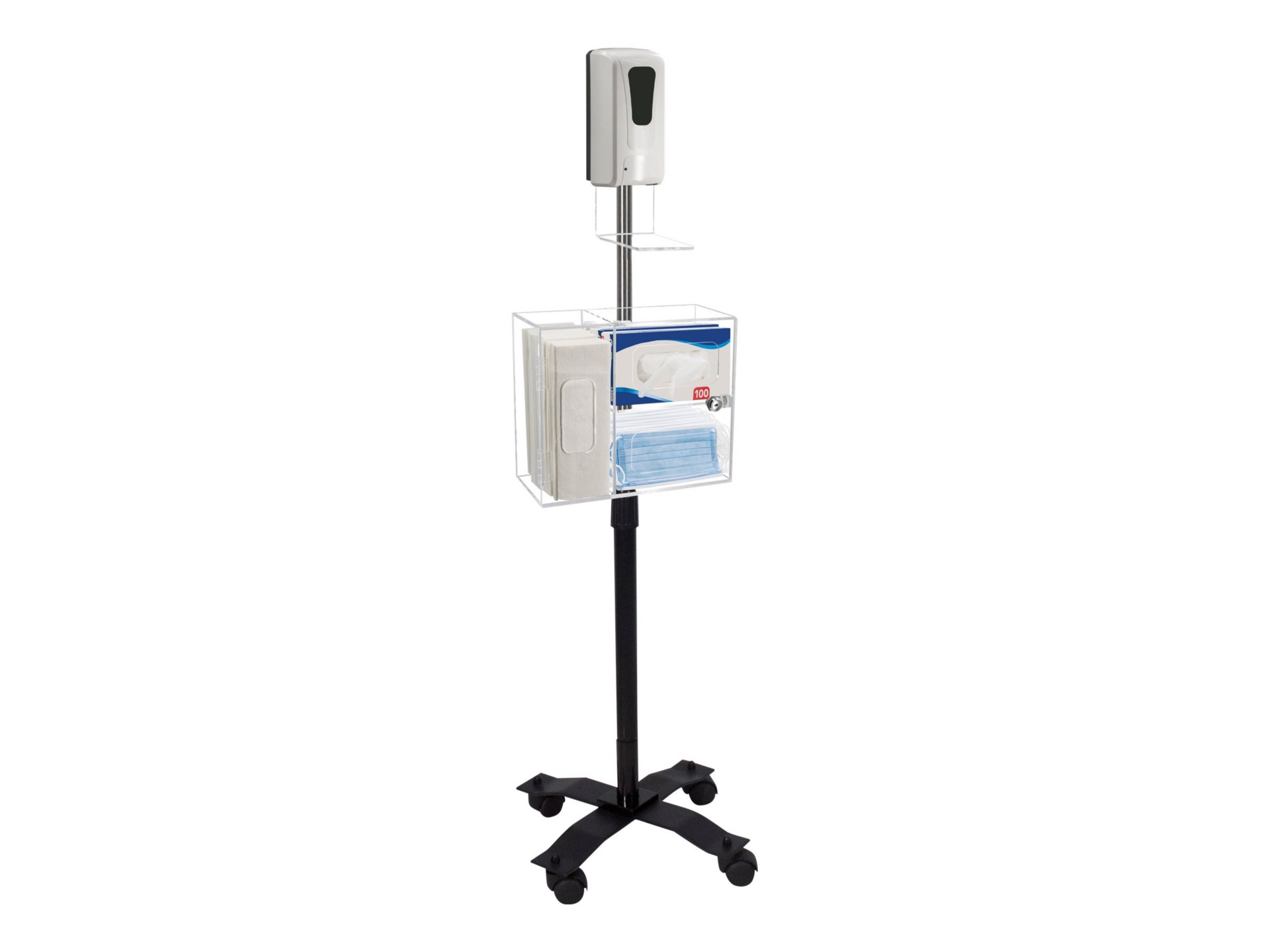 CTA Compact Mobile Sanitizing Station with Automatic Soap Dispenser