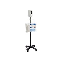 CTA Compact Mobile Sanitizing Station with Automatic Soap Dispenser - hand