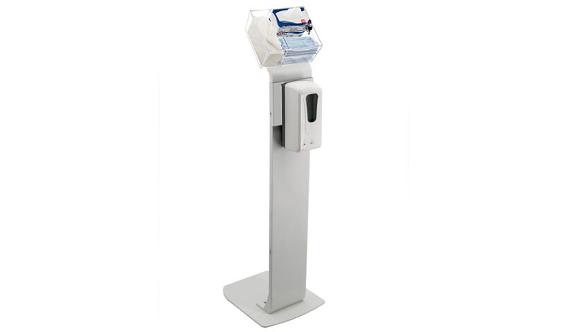 CTA Premium Locking Sanitizing Station Stand - hand sanitizer/soap dispense