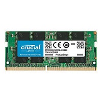 Crucial - DDR4 - module - 8 GB - SO-DIMM 260-pin - 3200 MHz / PC4-25600 - unbuffered