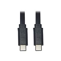 Eaton Tripp Lite Series USB-C Flat Cable (M/M), USB 2.0, Black, 3 ft. (0,91 m) - USB-C cable - 24 pin USB-C to 24 pin