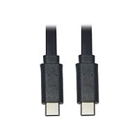 Eaton Tripp Lite Series USB-C Flat Cable (M/M), USB 2.0, Black, 6 ft. (1.83