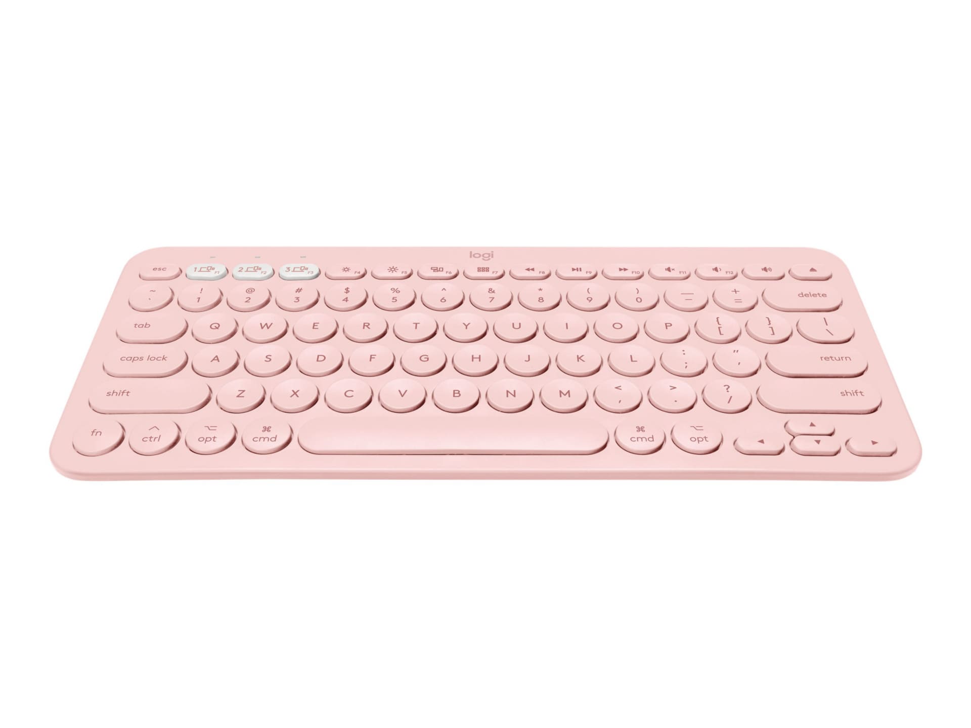 Logitech K380 Multi Device Bluetooth Keyboard For Mac Keyboard Rose 9 Keyboards Mice Cdwg Com