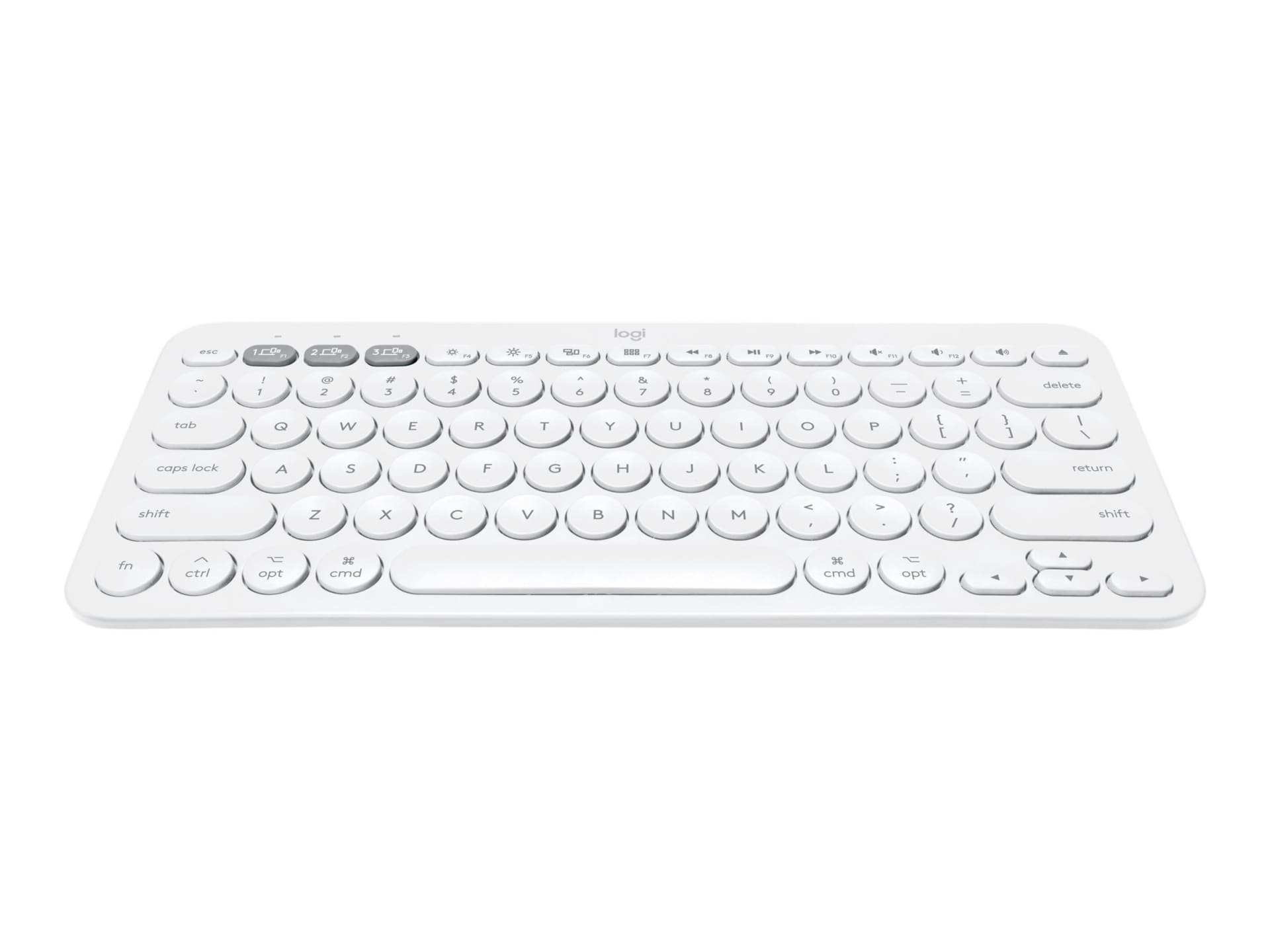 Logitech K380 Multi-Device Bluetooth Keyboard for Mac - keyboard - off-white