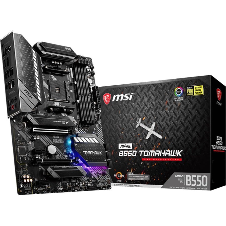 MSI MAG B550 TOMAHAWK Desktop Motherboard - AMD B550 Chipset - Socket AM4 -  ATX