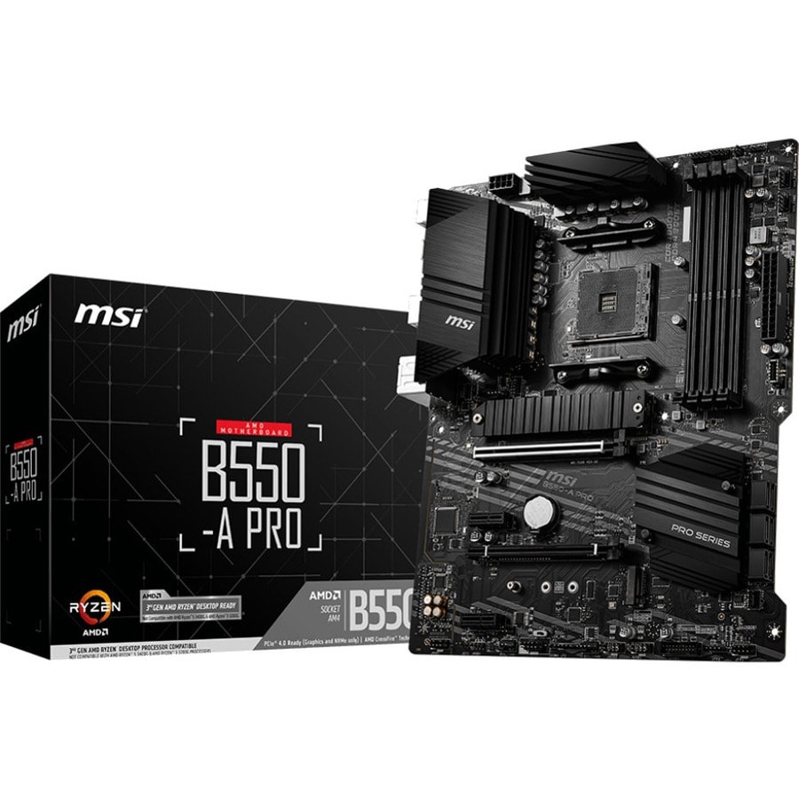 MSI B550-A PRO Desktop Motherboard - AMD B550 Chipset - Socket AM4 - ATX -  B550APRO - Motherboards 