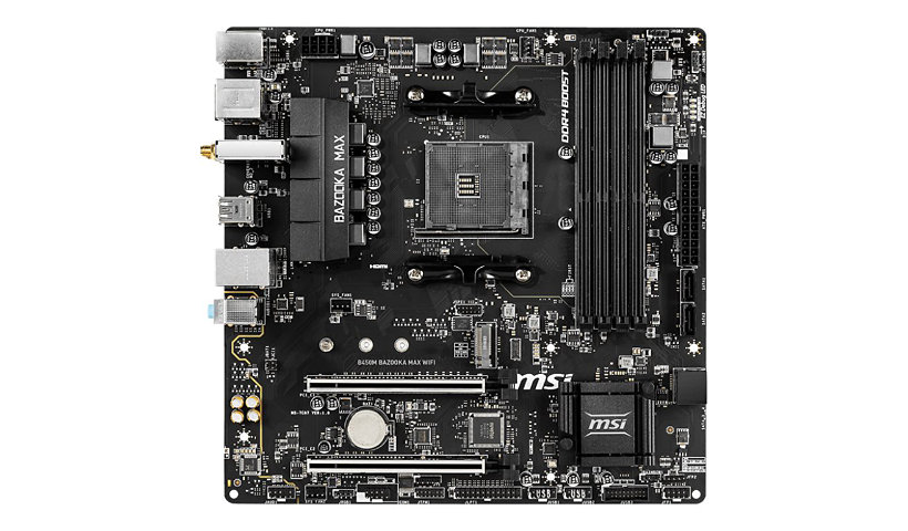 MSI B450M BAZOOKA MAX WIFI - motherboard - micro ATX - Socket AM4 - AMD B45