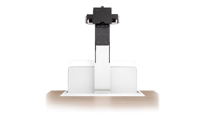 Ergotron WorkFit Elevate Single HD Monitor mounting component - for LCD display - snow white