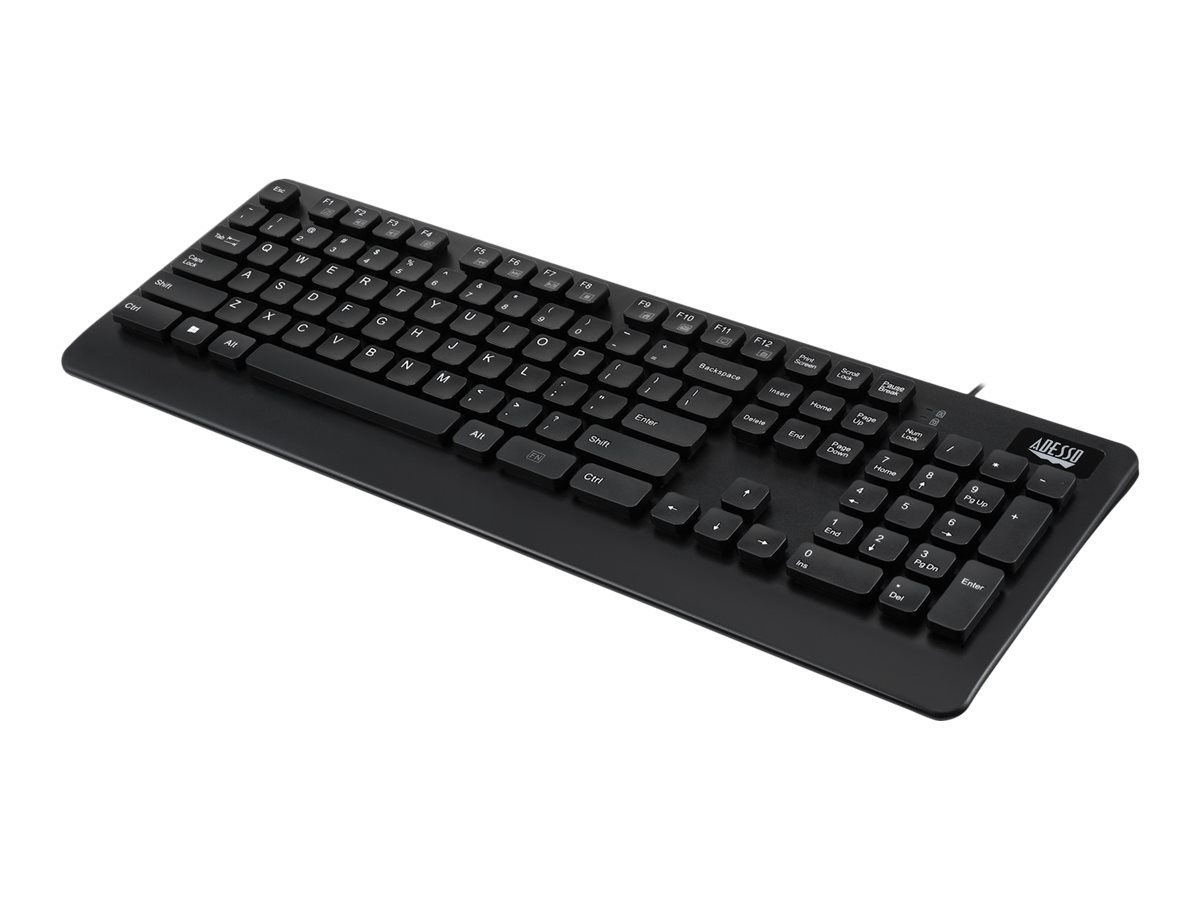 Adesso EasyTouch AKB-631UB Antimicrobial Waterproof - keyboard - QWERTY - US
