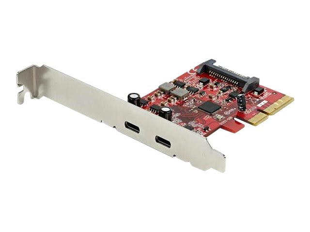 StarTech.com 2-port 10Gbps USB C PCIe Card Adapter - USB 3.2 Gen 2 Type-C PCI Express Expansion Add-On Card - Windows,
