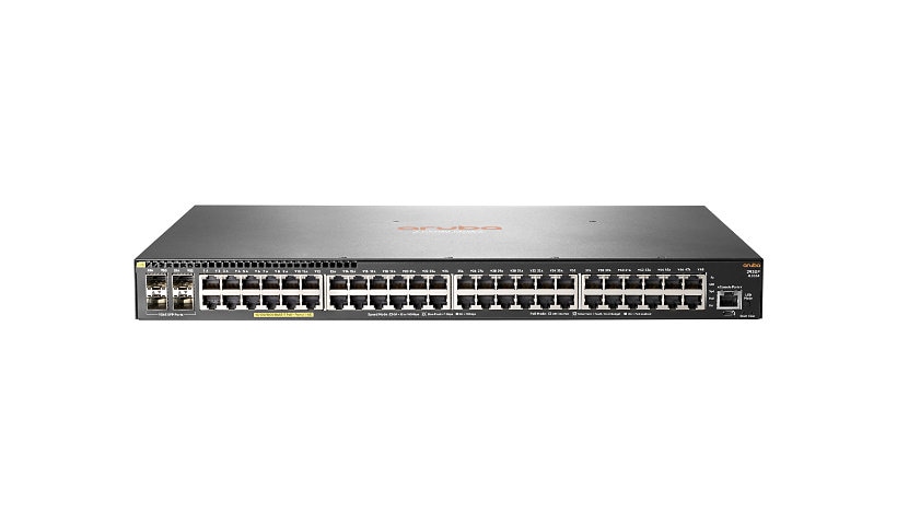 HPE Aruba 2930F 48G PoE+ 4SFP - Central Managed - switch - 48 ports - manag