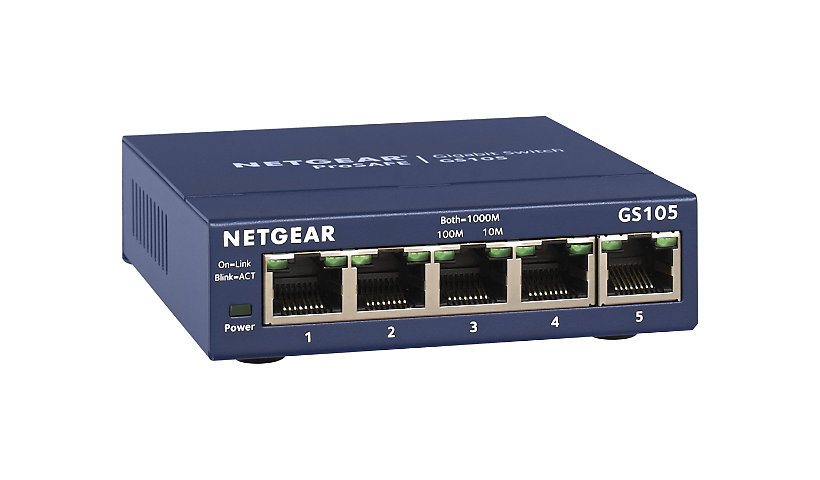 NETGEAR GS105 - switch - 5 ports