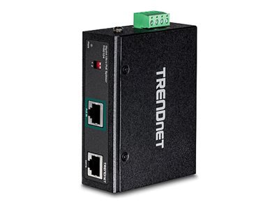 TRENDnet Industrial Gigabit UPoE Splitter, Dual DC Power Outputs, DIN-Rail