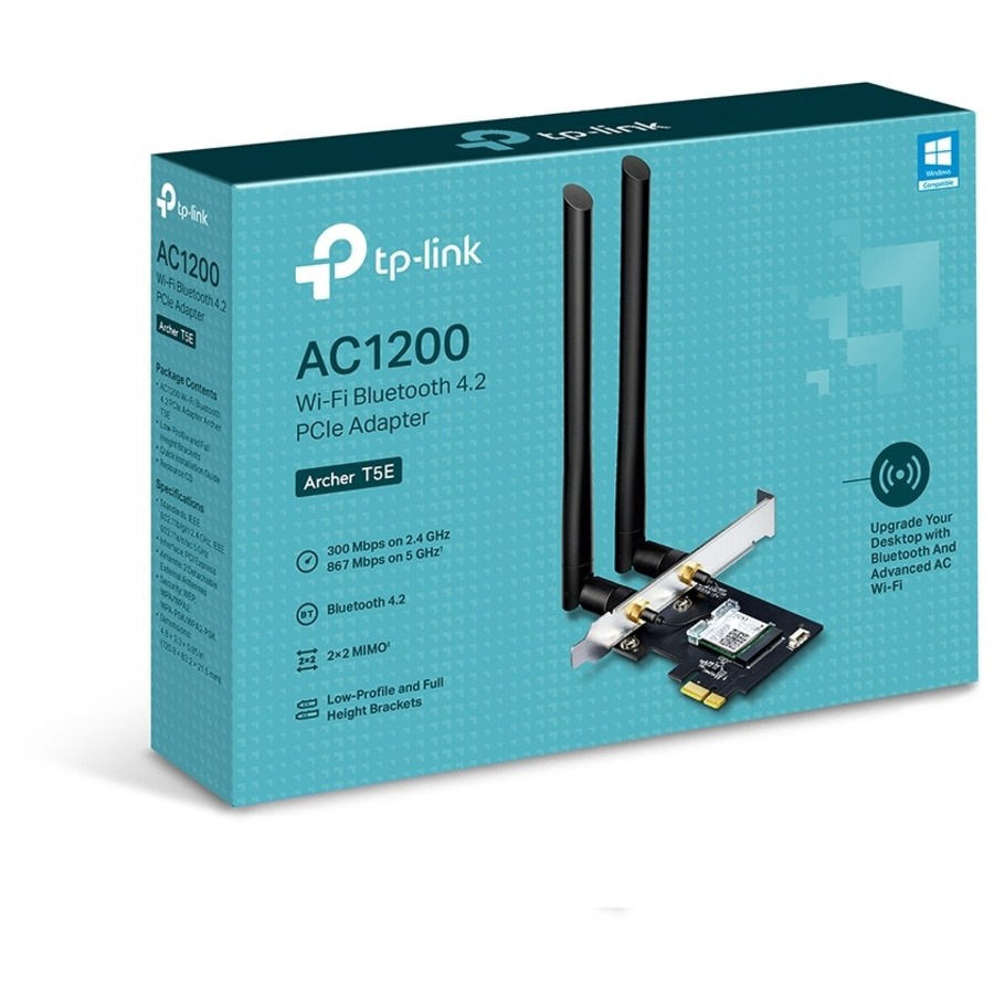 Thumbnail 4 of 9 for TP-Link Archer T5E - Bluetooth 4.2, Dual Band Wireless Network Card (2.4Ghz and 5Ghz) for Gaming, Streaming