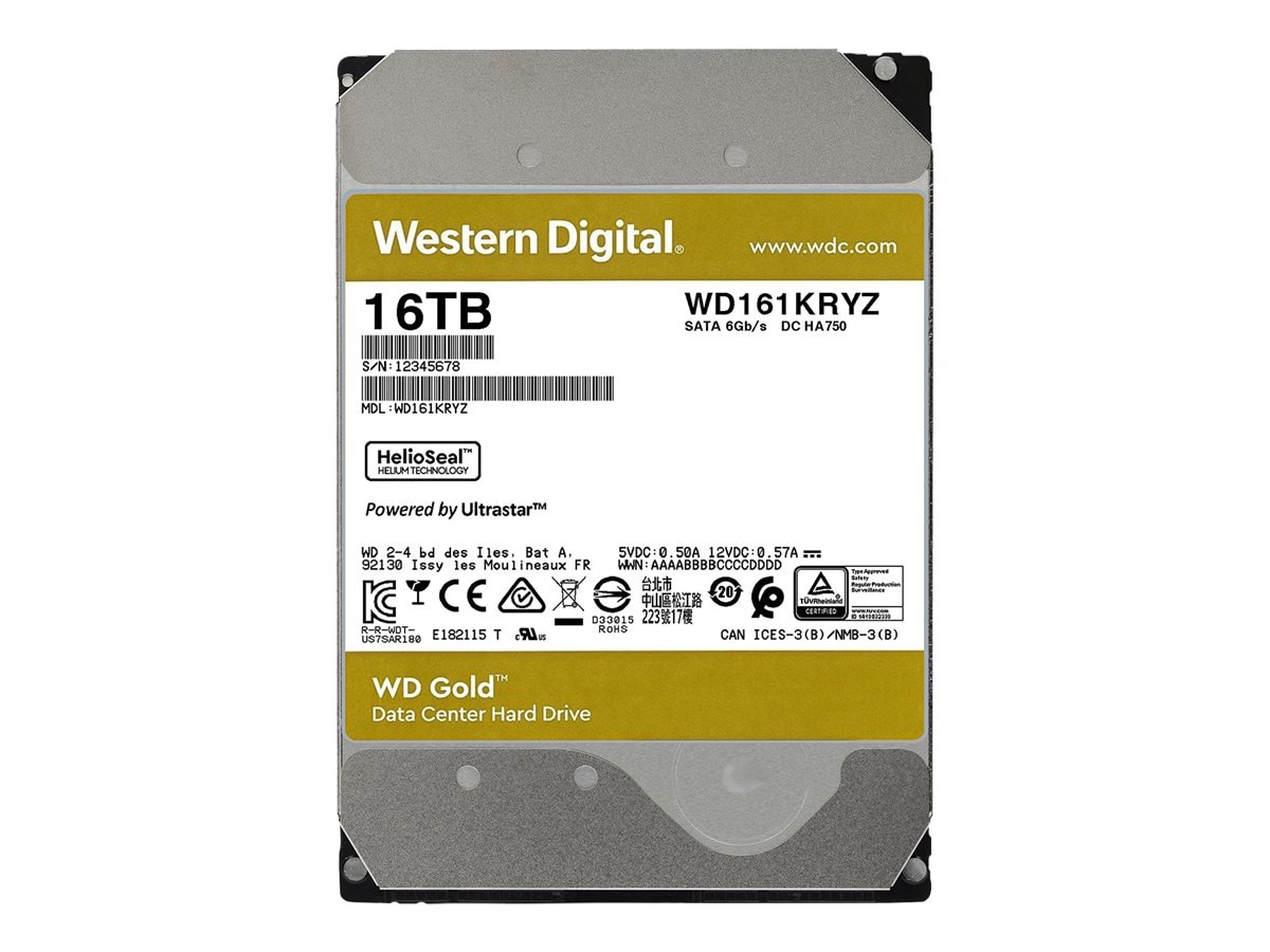 Western Digital WD161KRYZ 16TB WD Gold Enterprise Class Internal Hard Drive - Thumbnail 4