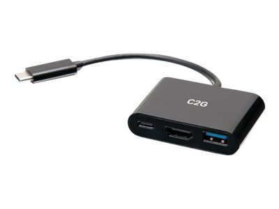 C2G USB C Docking Station with 4K HDMI, USB, and USB C - Power Delivery up to 60W