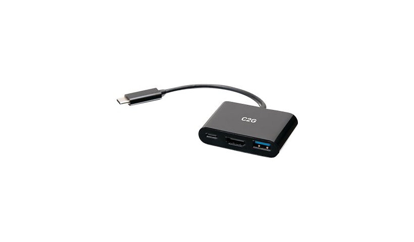 C2G USB C Mini Docking Station - USB C to HDMI, USB 3.0 & USB C