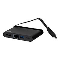 C2G USB C Compact Docking Station with 4K HDMI, USB, Ethernet, and USB C - Power Delivery up to 60W