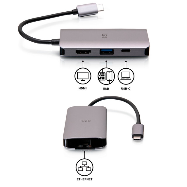 Thumbnail 6 of 6 for C2G USB C Docking Station with 4K HDMI, USB, Ethernet, and USB C - Power Delivery up to 100W