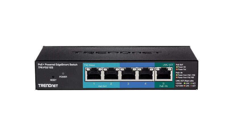 TRENDnet TPE P521ES - switch - 5 ports - smart - TAA Compliant