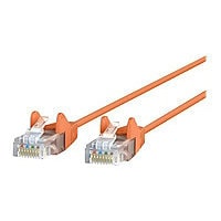 Belkin Cat6 7ft Slim 28 AWG Orange Ethernet Patch Cable, UTP, Snagless, Molded, RJ45, M/M, 7'