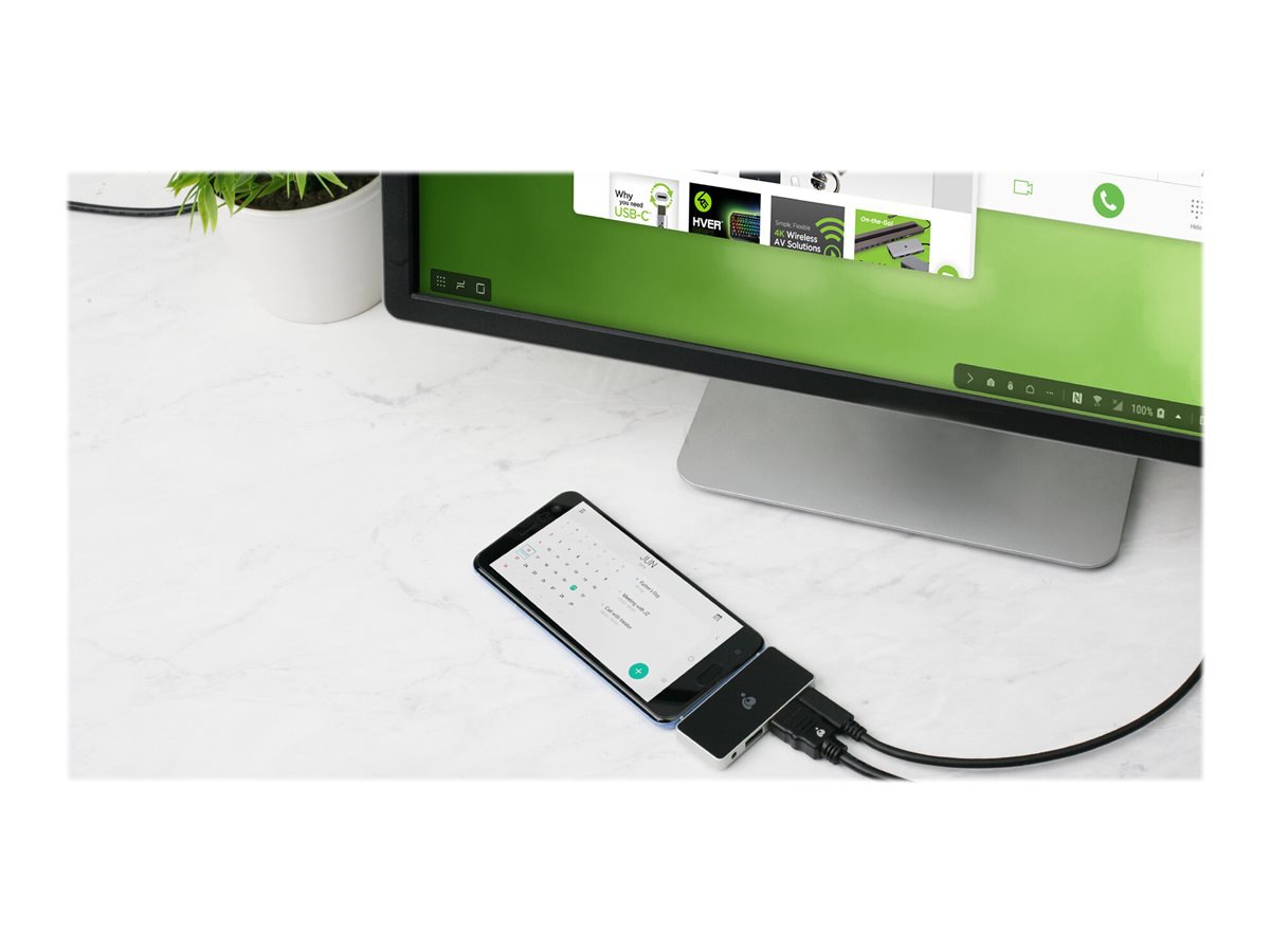 IOGEAR Travel Pro USB-C Mini Dock - docking station - USB-C / Thunderbolt 3 - HDMI