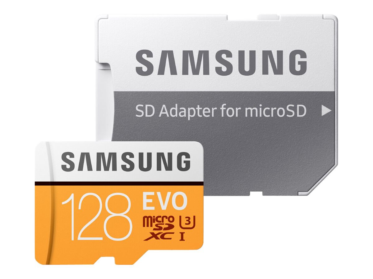 Samsung EVO MB-MP128HA - flash memory card - 128 GB - microSDXC UHS-I