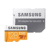 Samsung EVO MB-MP128HA - flash memory card - 128 GB - microSDXC UHS-I