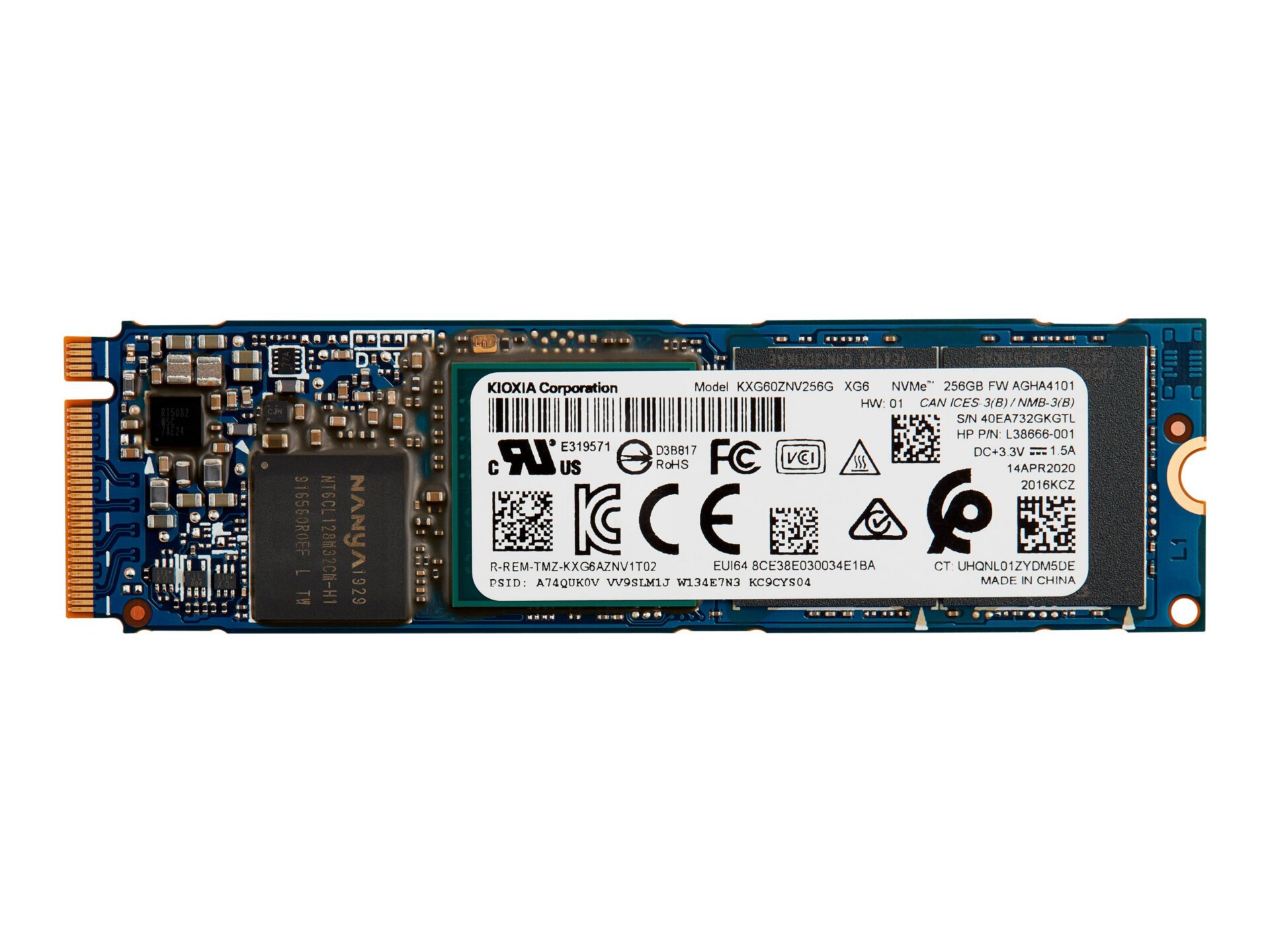 HP - SSD - 256 GB - PCIe 3.0 x4 (NVMe)