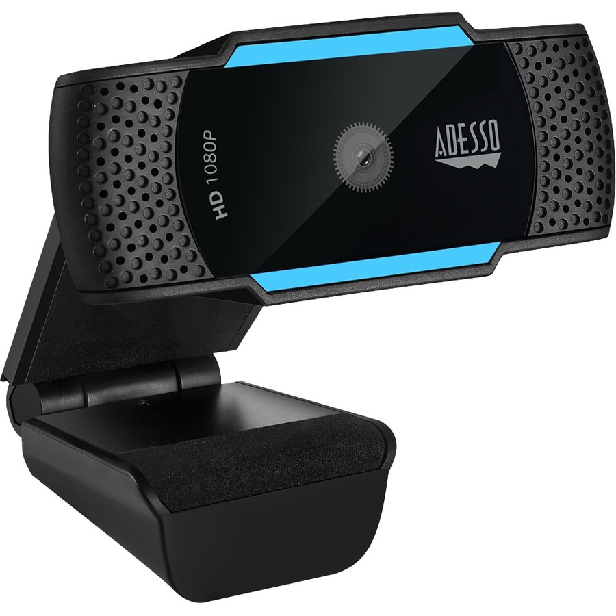 Adesso CyberTrack H5 1080P Webcam - 2.1 Megapixel - 30 fps - USB 2.0 - Auto Focus - Built-In MIC - Tripod Mount -