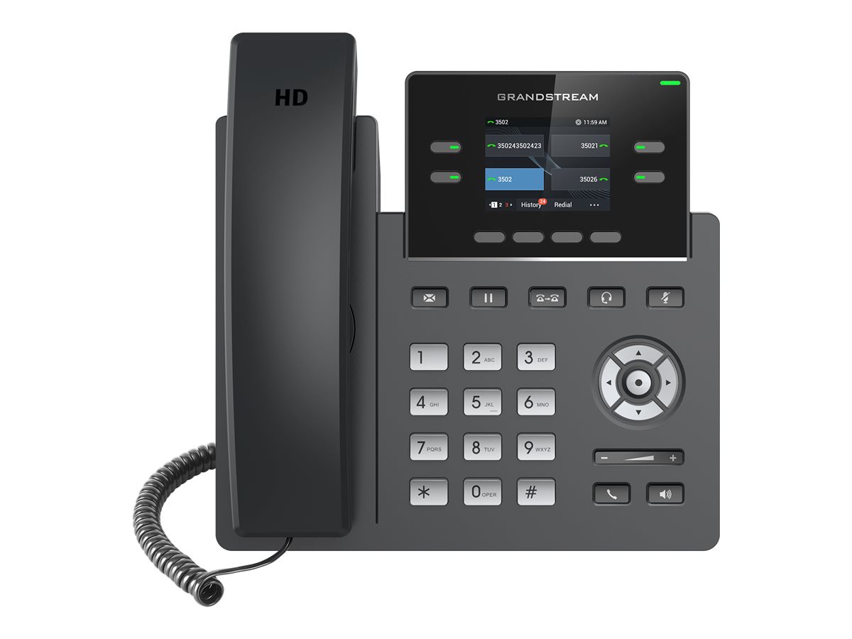 Grandstream GRP2612 - VoIP phone with caller ID/call waiting - 3-way call c