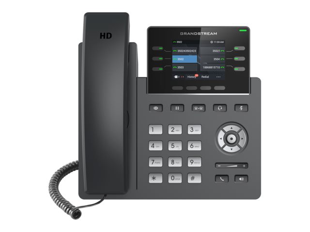 Grandstream GRP2613 - VoIP phone with caller ID/call waiting - 3-way call c