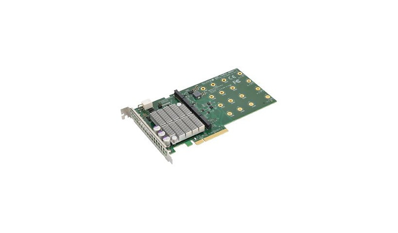 Supermicro AOC-SHG3-4M2P - interface adapter - M.2 NVMe Card - PCIe 3.0 x8