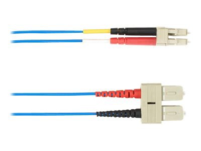 Black Box patch cable - 3 m - blue - FOLZH50-003M-SCLC-BL - Ethernet ...