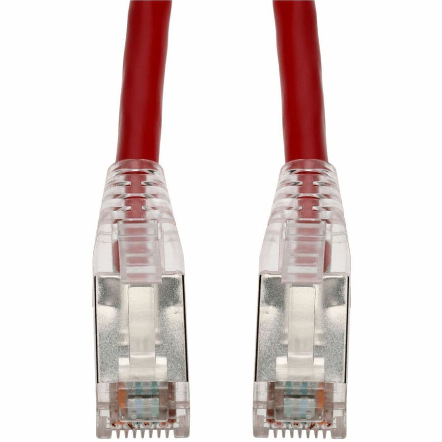 Proline 75ft Red CAT 6 Shielded PVC Ethernet Cable Snagless Easy Clear Boot