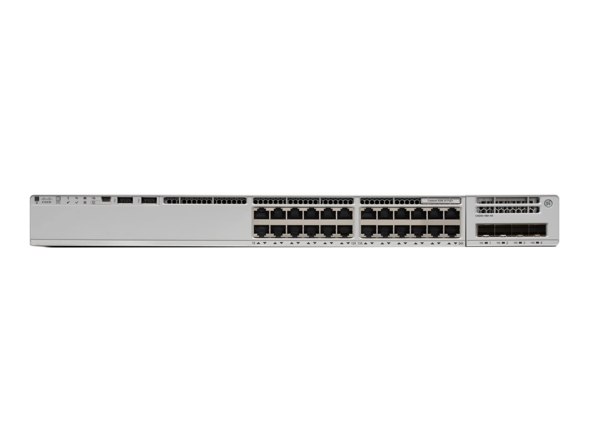 Cisco Catalyst 9200 - Network Essentials - switch - 24 ports - managed - rack-mountable