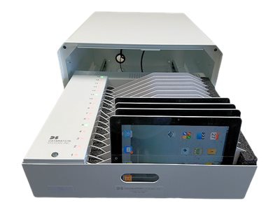 Datamation Systems MDM-SC-16U-TAB-LED cabinet unit - for 16 tablets - white