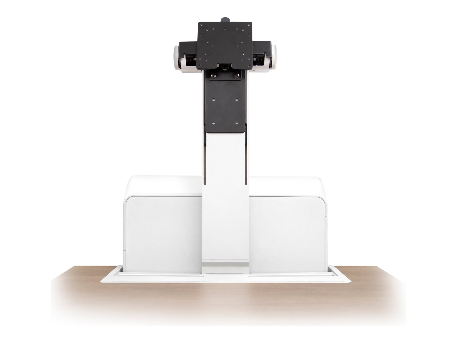 Ergotron WorkFit Elevate Single LD Monitor mounting component - for LCD display - snow white