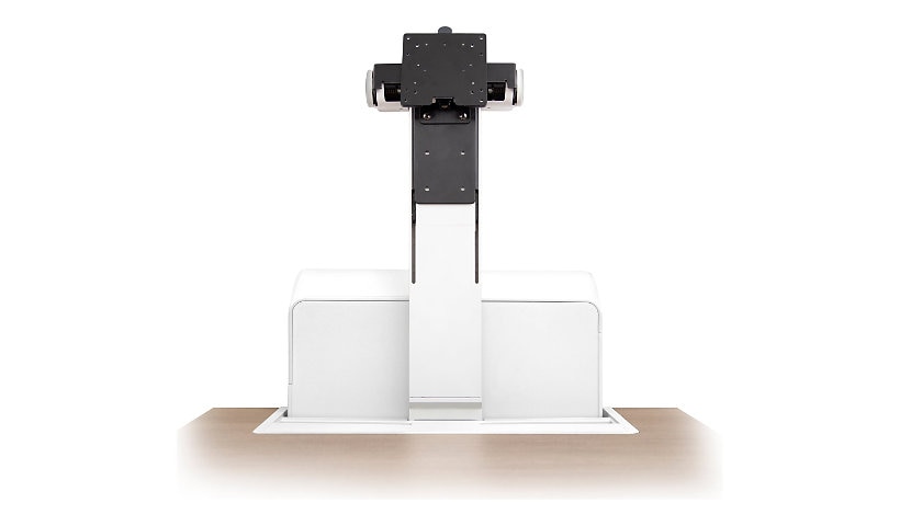 Ergotron WorkFit Elevate Single LD Monitor mounting component - for LCD display - snow white