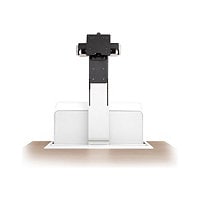 Ergotron WorkFit Elevate Single LD Monitor mounting component - for LCD display - snow white