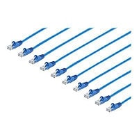 Câble Ethernet CAT6 6 pi StarTech.com – paquet de 10 – cordon bleu – sans accroc – ETL