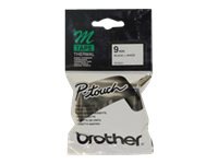 BROTHER BLACK PRINT ON WHITE TAPE 9M