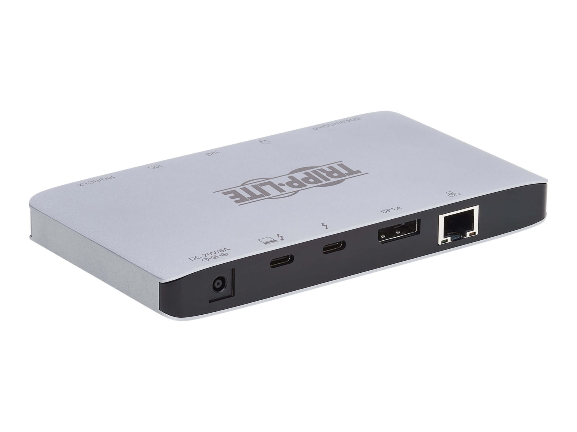Eaton Tripp Lite Series Thunderbolt 3 Dock, Dual Display - 8K DisplayPort, USB 3.2 Gen 2, USB-A/C Hub, Memory Card, GbE,