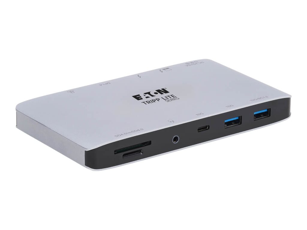 Thumbnail 3 of 7 for Eaton Tripp Lite Series Thunderbolt 3 Dock, Dual Display - 8K DisplayPort, USB 3.2 Gen 2, USB-A/C Hub, Memory Card, GbE,