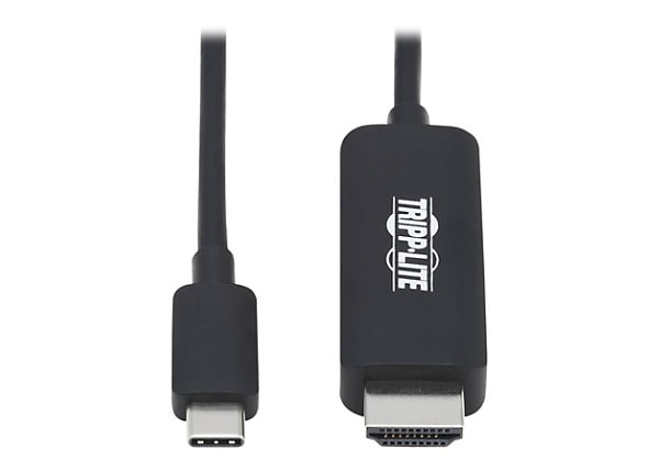 Tripp USB C HDMI Adapter Cable 4K, 4:4:4 Thunderbolt 3 Black 3ft - / audio cable - HDMI / USB - 3 ft - U444-003-HBE - USB Cables - CDW.com