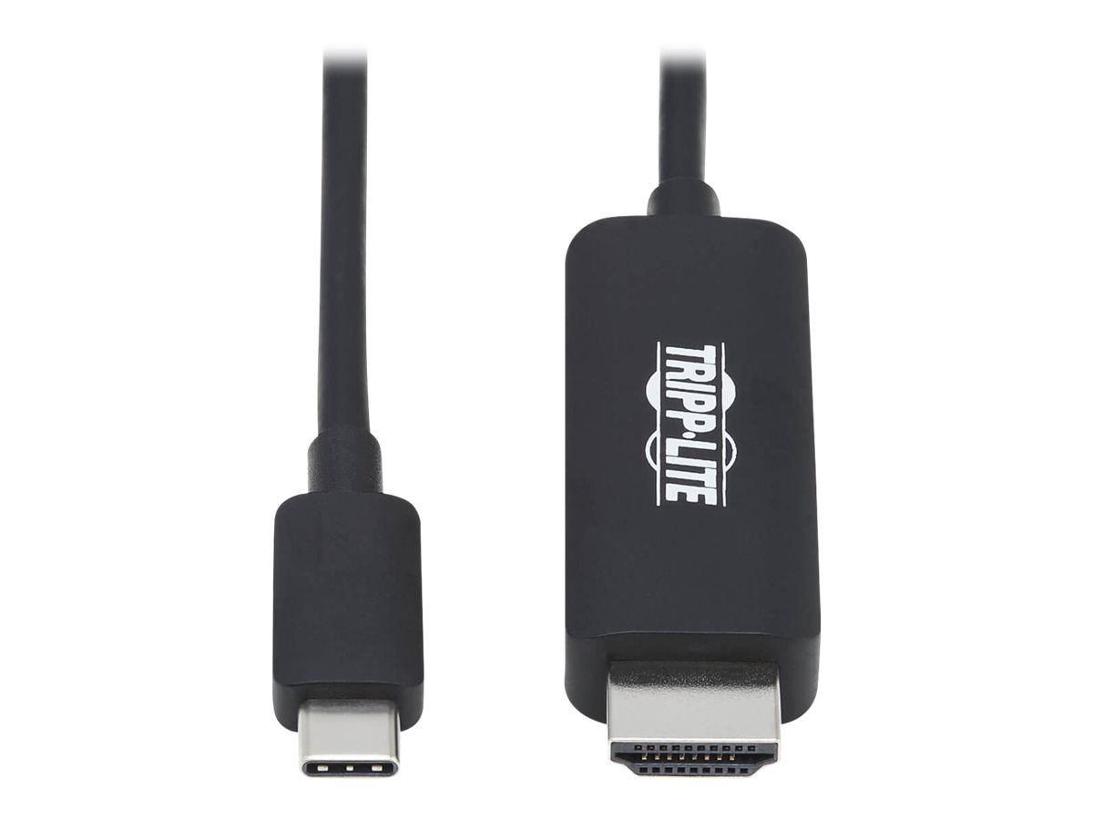 Eaton Tripp Lite Series USB-C to HDMI Adapter Cable (M/M), 4K, 4:4:4, Thunderbolt 3 Compatible, Black, 6 ft. (1.8 m)