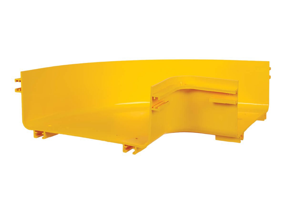 Tripp Lite SmartRack Toolless Horizontal 90-Degree Elbow for Fiber Routing System, 240 mm (10 in.) - cable raceway