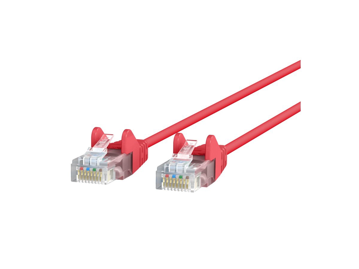 Belkin Slim - patch cable - 1.83 m - red